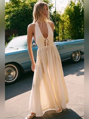 free people sweet darlin maxi dress Free People | Dresses | Nwt Free People Sweet Darlin Flowy Maxi Dress Ivory  Boho Ruffle Bell Sleeve M